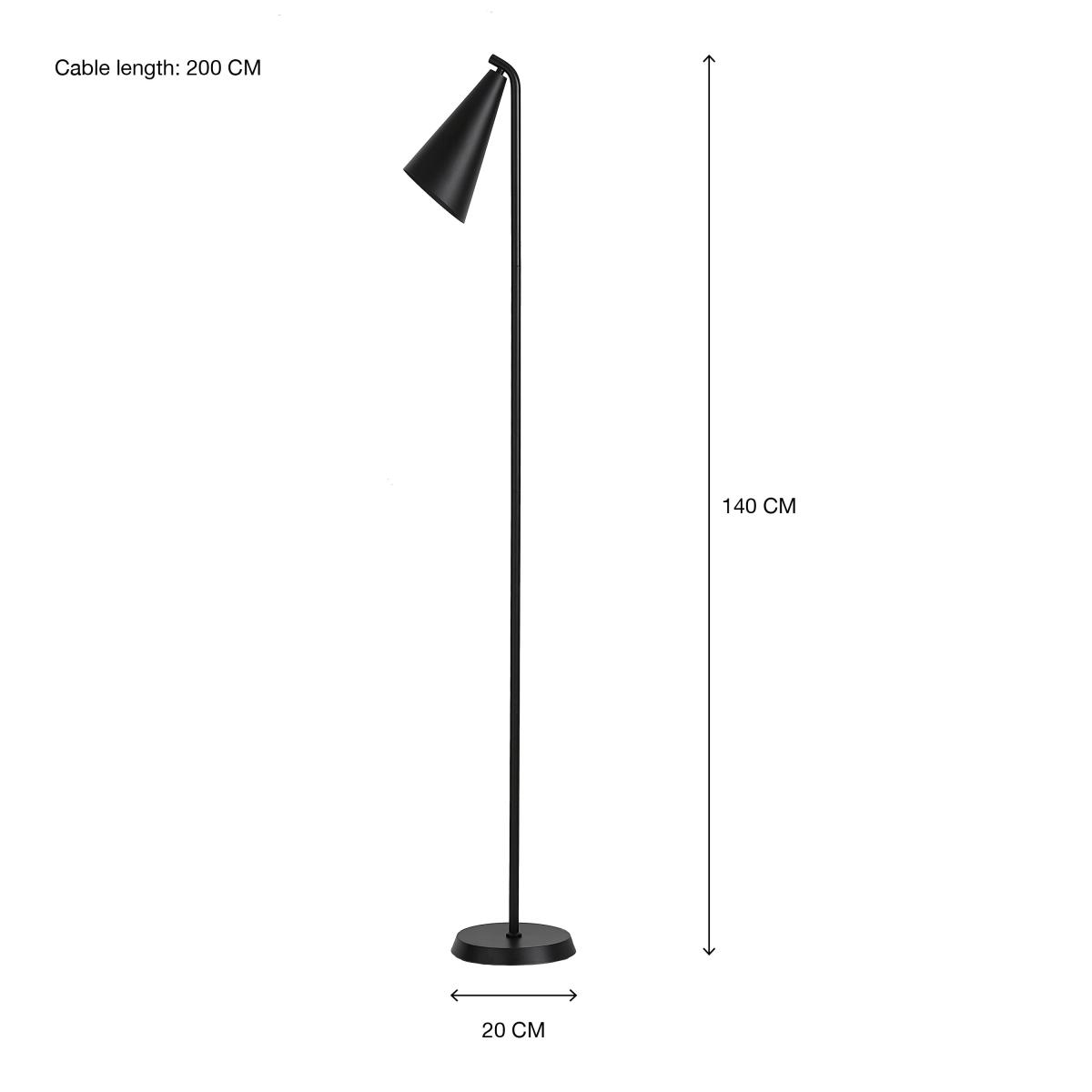 Cone Floor Lamp Black – image 7