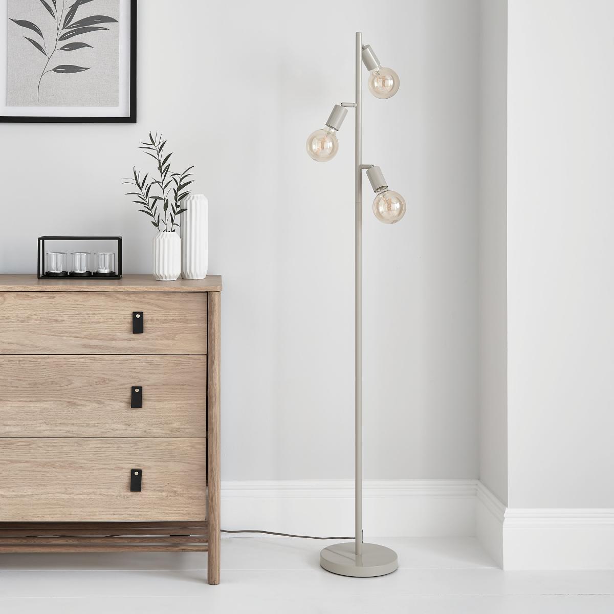 Koppla 3 Light Floor Lamp Grey – image 2
