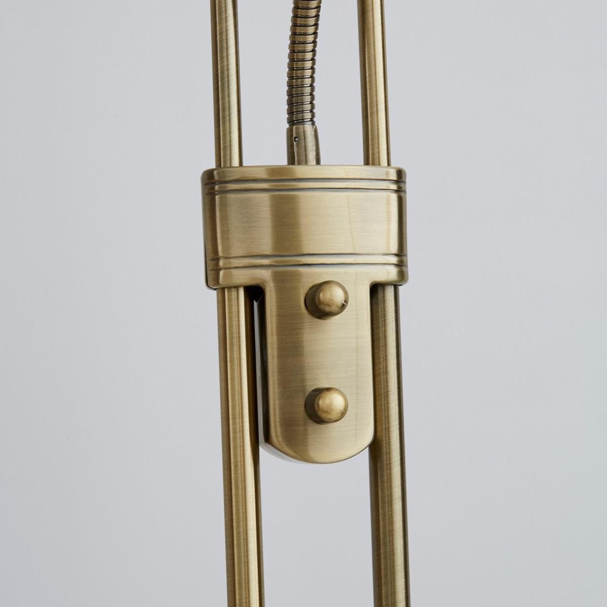 Father and Child 2 Arm Antique Brass Floor Lamp Brass – image 3