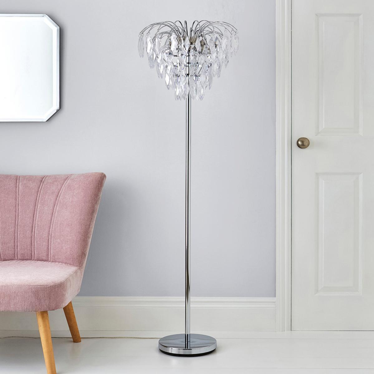 Parla Chrome Floor Lamp Chrome – image 2