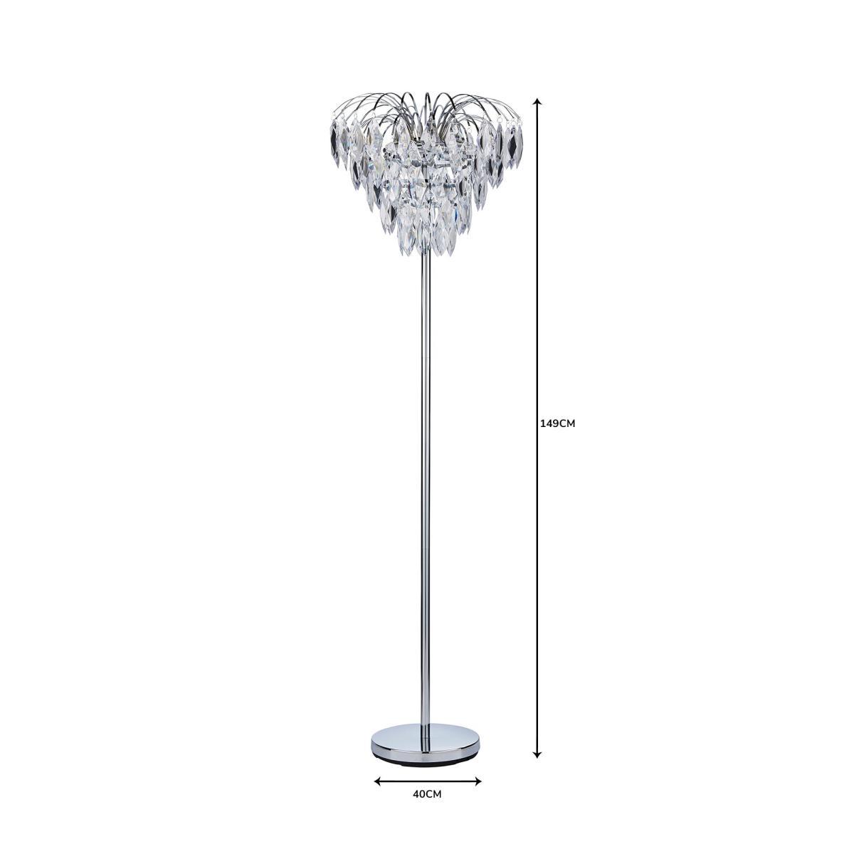 Parla Chrome Floor Lamp Chrome – image 7