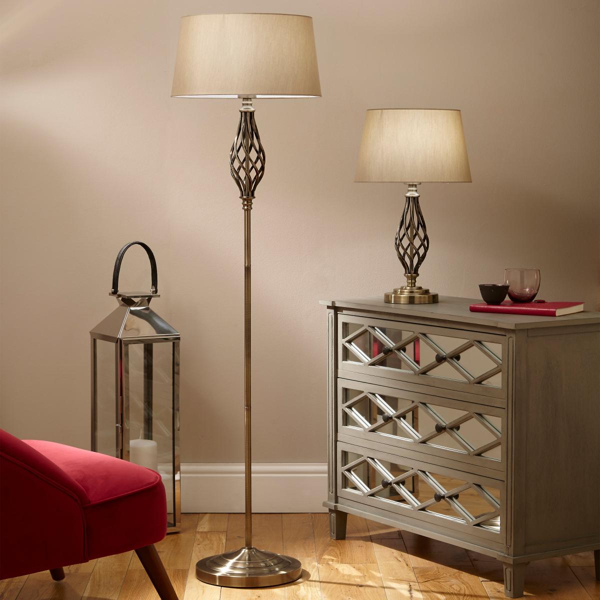 Jenna Meral Floor Lamp Gold – image 1