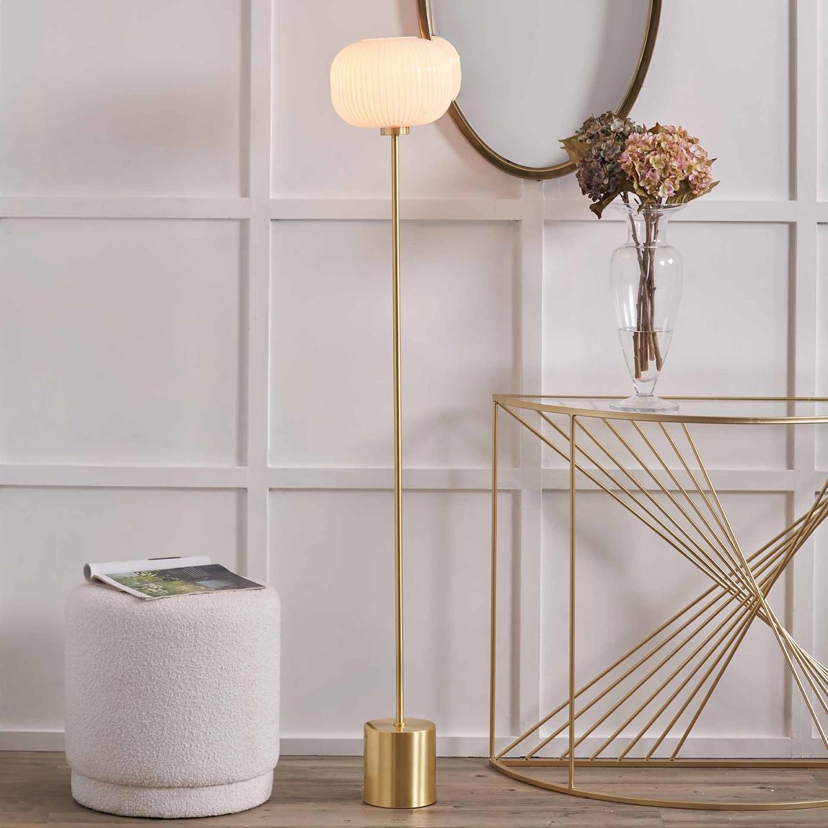 Bella Squoval Floor Lamp Gold – image 1