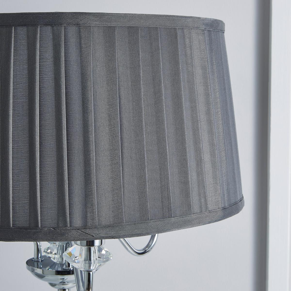 Dorma Genevieve 3 Light Floor Lamp Chrome – image 4