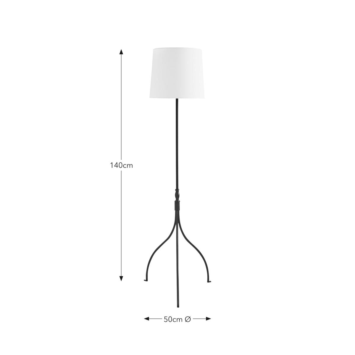 Classic Tripod Floor Lamp Black – image 6