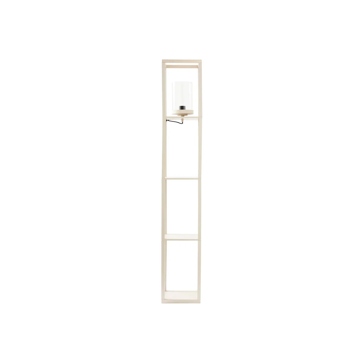 Keates Shelved Floor Lamp Taupe (Cream) – image 1