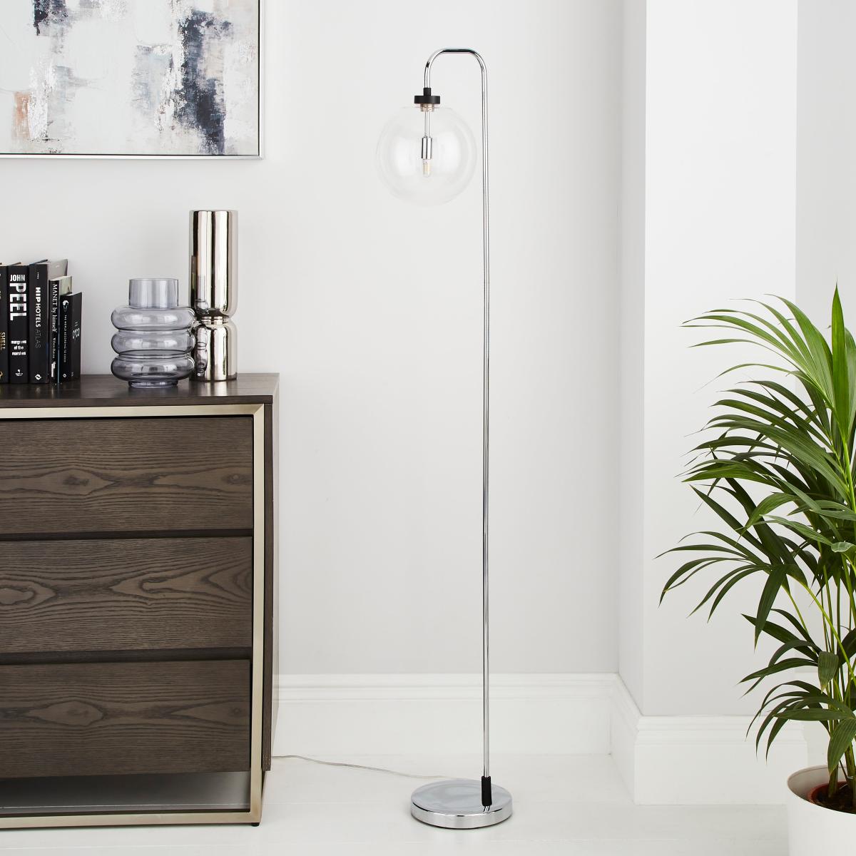 Tanner Floor Lamp Chrome – image 2