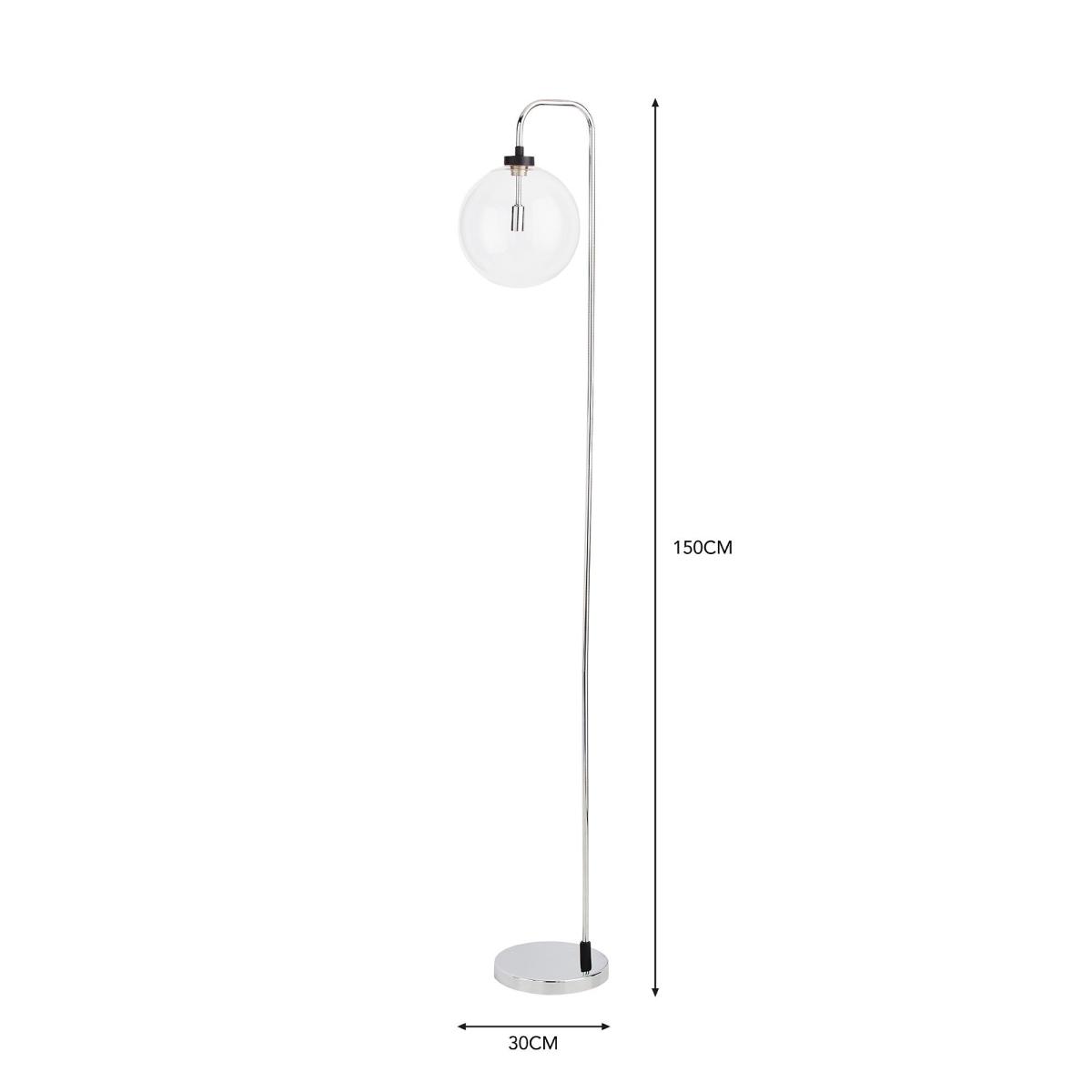 Tanner Floor Lamp Chrome – image 6
