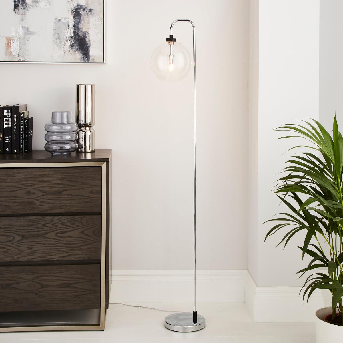 Tanner Floor Lamp Chrome – image 1