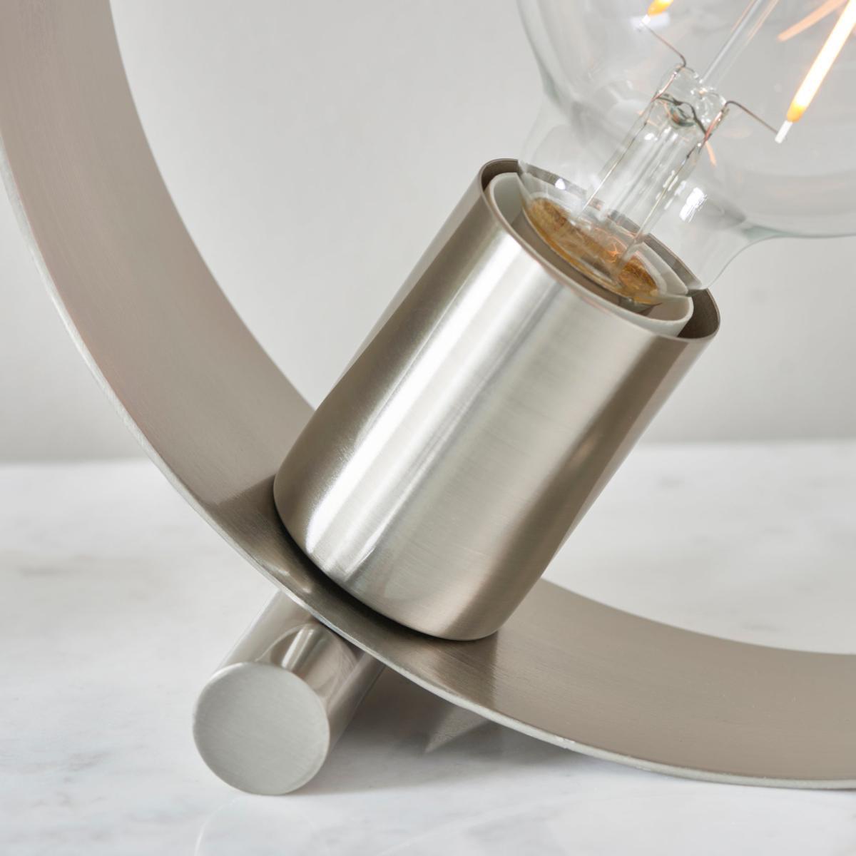 Vogue Circ Table Lamp Nickel – image 5