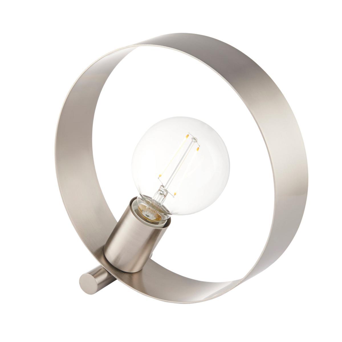 Vogue Circ Table Lamp Nickel – image 8