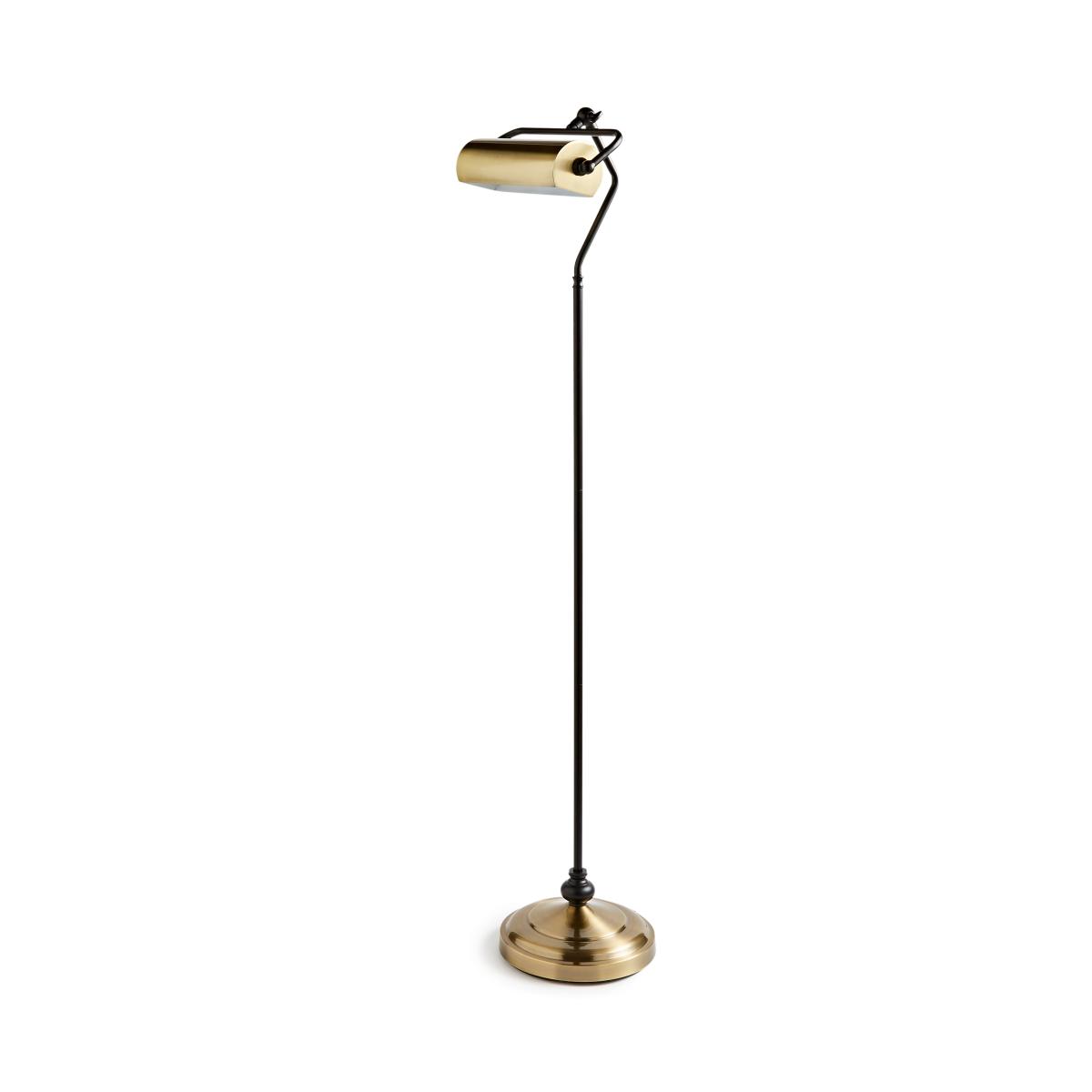 Natural History Museum Banker Floor Lamp Antique Brass – image 5