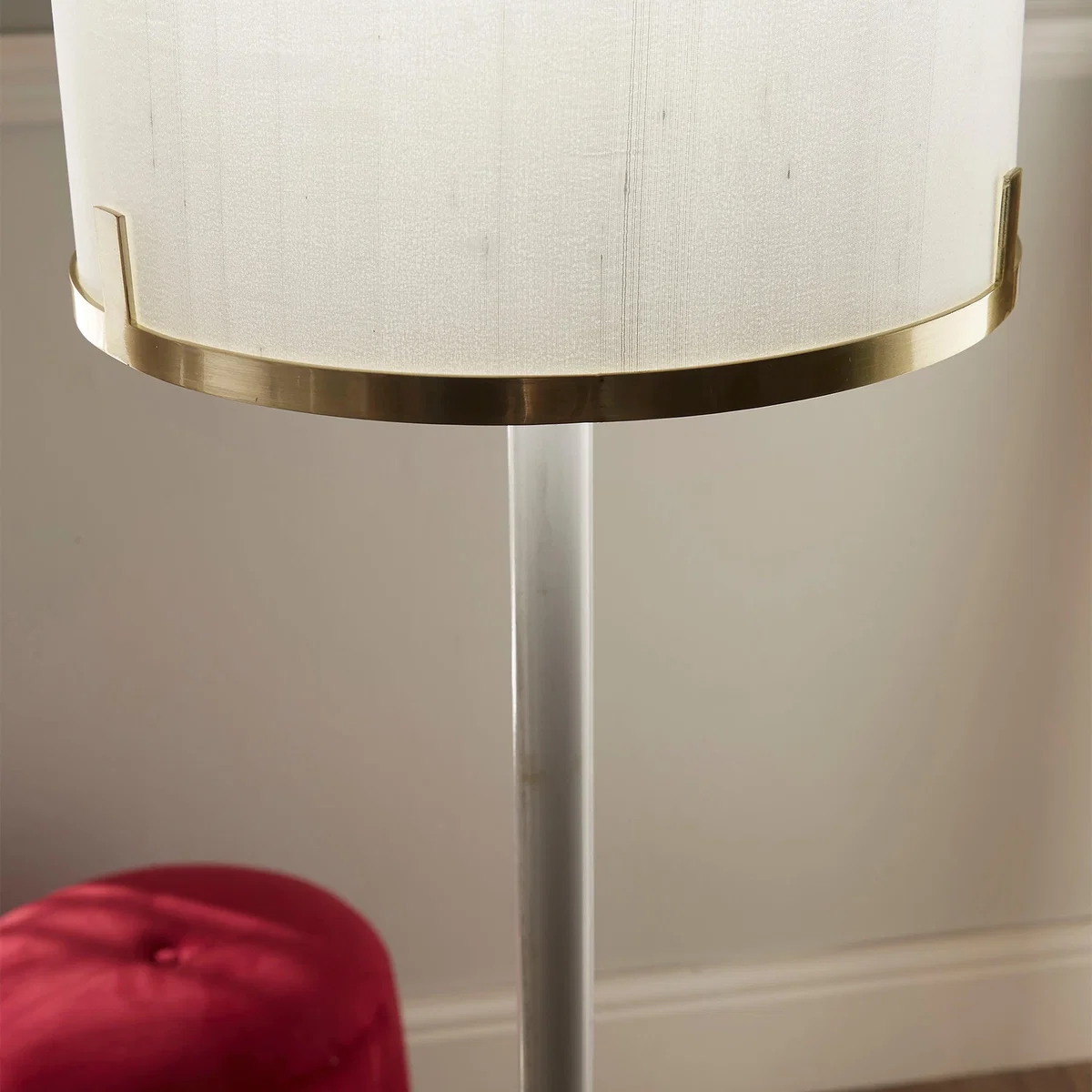 Midland Marble Effect Floor Lamp White – image 2