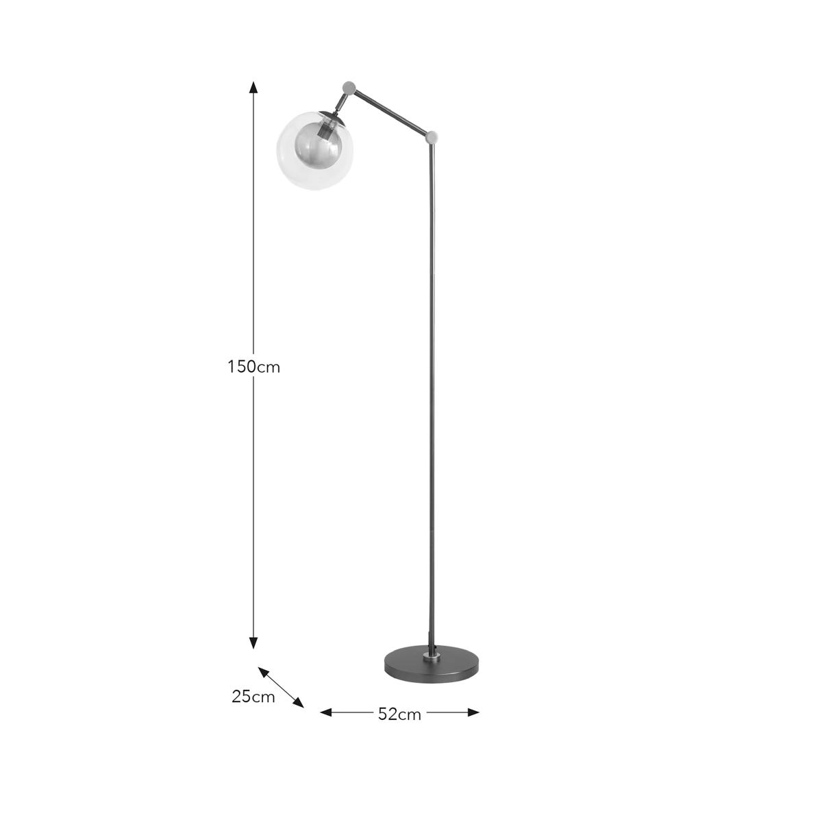 Molecular Industrial Metal Floor Lamp Clear – image 6