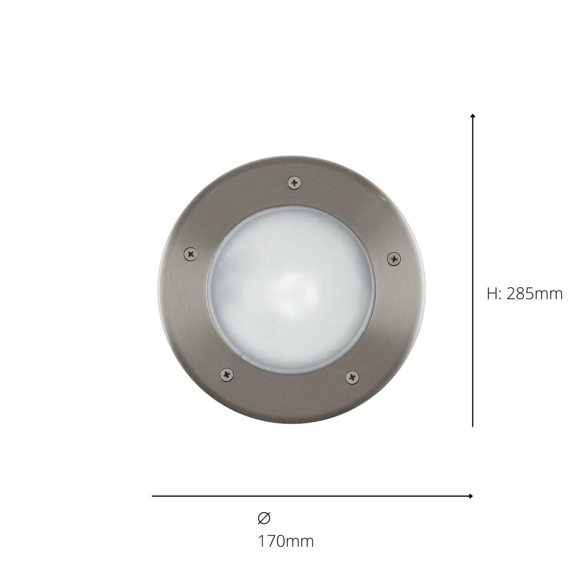 EGLO RIGA 3 Recessed Ground Light Silver – image 4