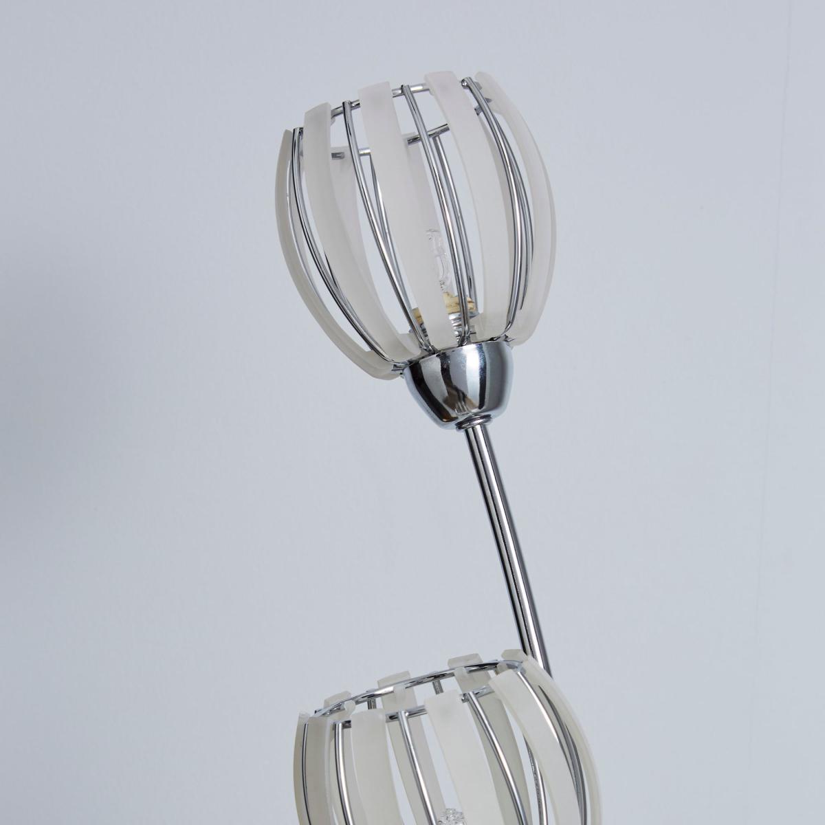 Rosa 3 Light Chrome Floor Lamp Silver – image 4