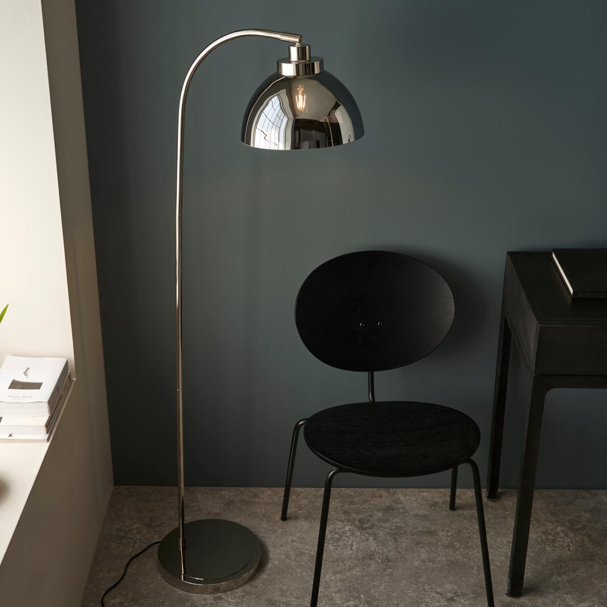 Vogue Micha Floor Lamp Nickel – image 3