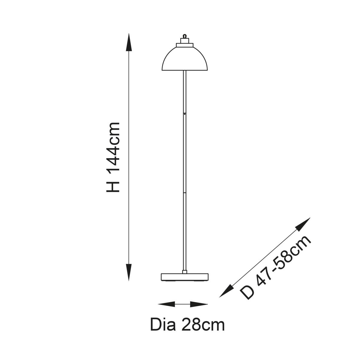 Vogue Micha Floor Lamp Nickel – image 7