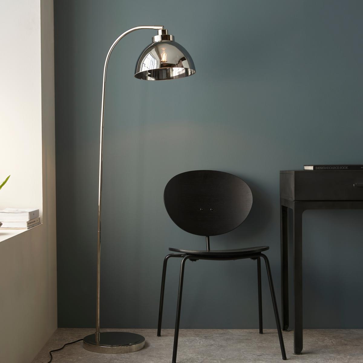 Vogue Micha Floor Lamp Nickel – image 1