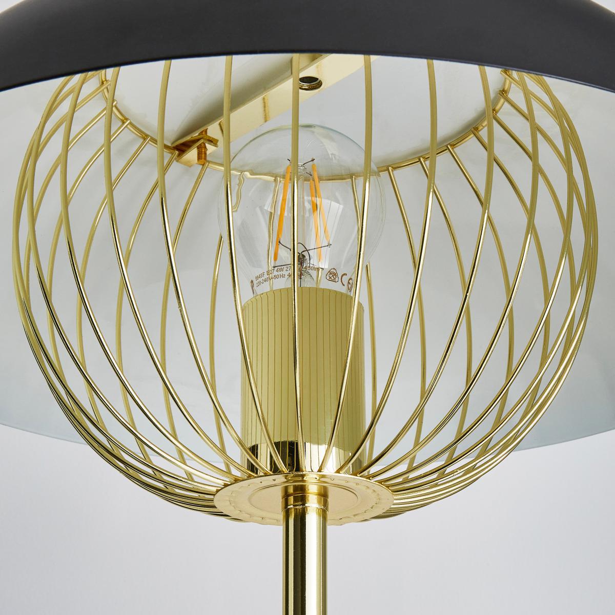 Enzo Black Floor Lamp Gold – image 3