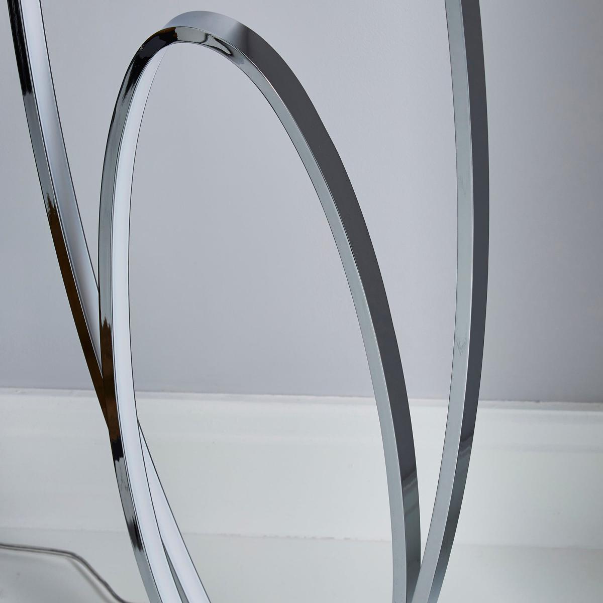 Menton Dimmable Integrated LED Chrome Floor Lamp Chrome – image 3