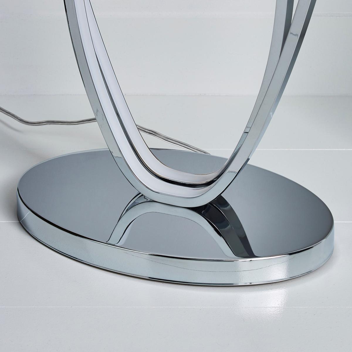 Menton Dimmable Integrated LED Chrome Floor Lamp Chrome – image 4