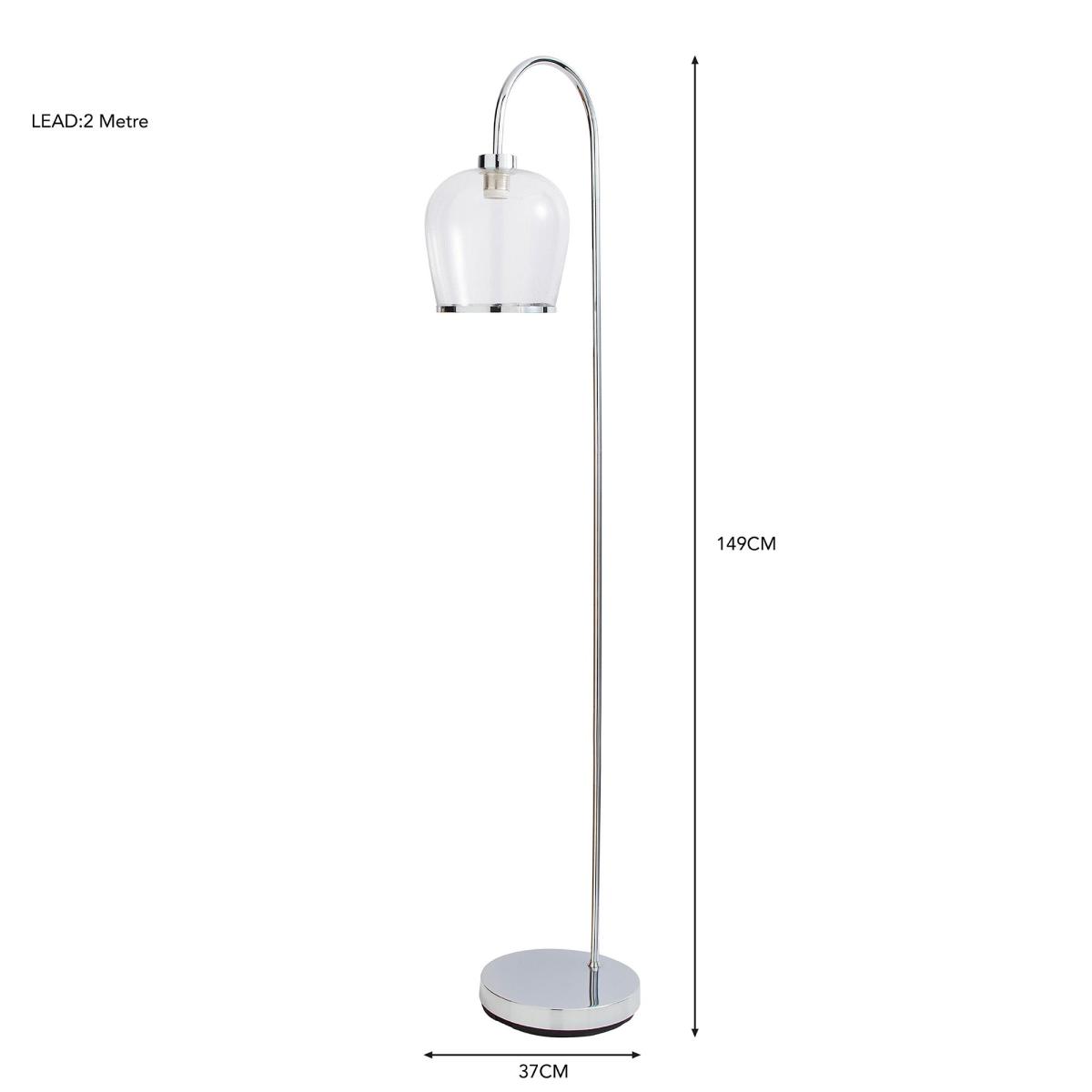 Lenny Floor Lamp Chrome – image 5