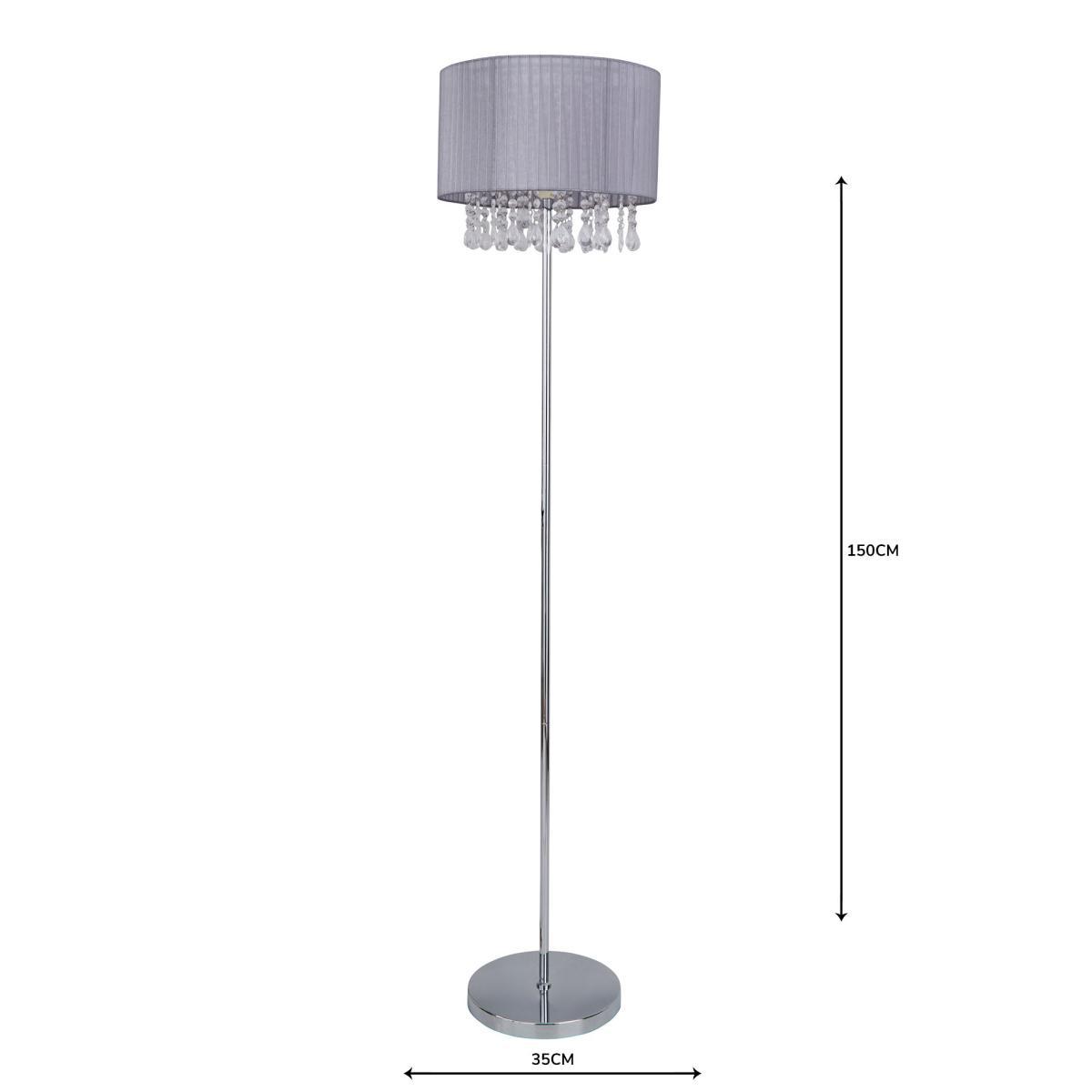 Riah Jewel Grey Floor Lamp Grey – image 7