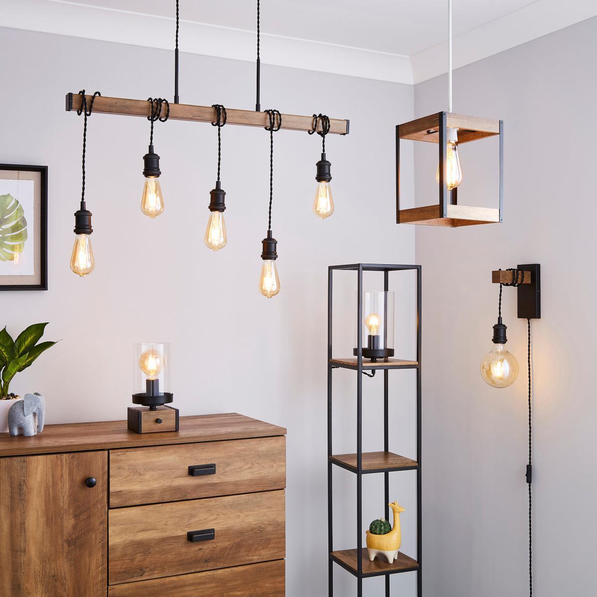 Fulton Shelved Floor Lamp Pine – image 6