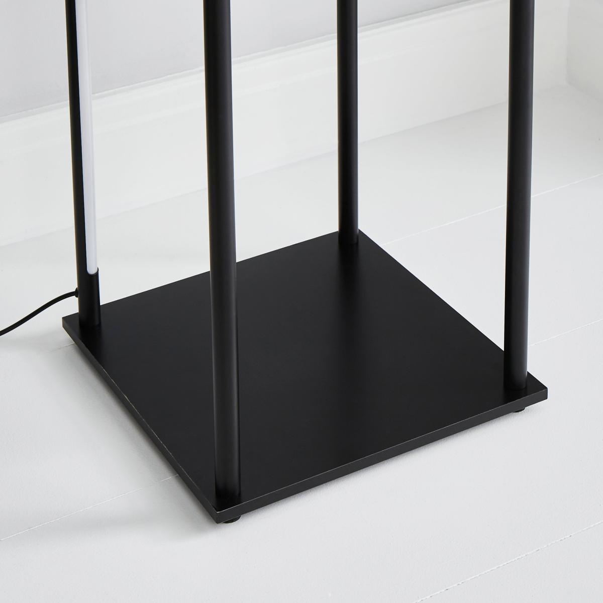 Franklin Replaceable Integrated LED Shelved Floor Lamp Black – image 4