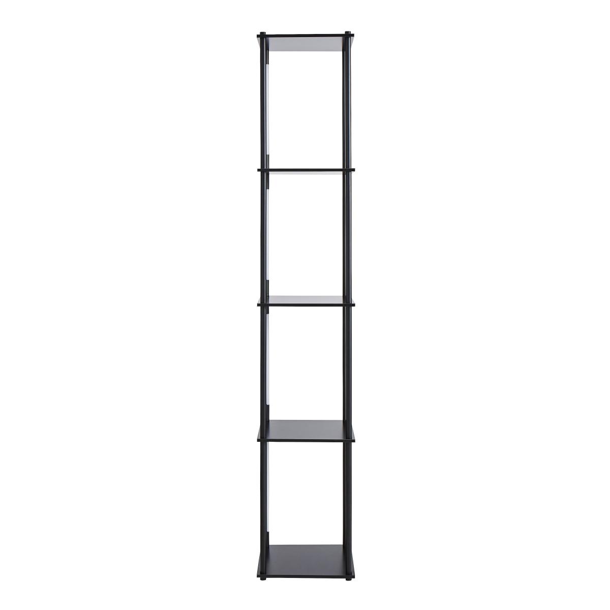 Franklin Replaceable Integrated LED Shelved Floor Lamp Black – image 5
