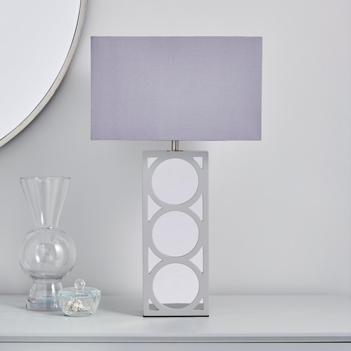 Delphi Table Lamp Silver – image 2