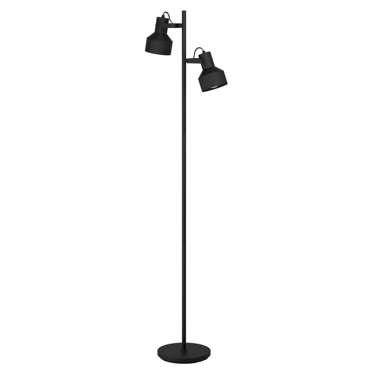 EGLO Casibare Adjustable Steel Floor Lamp Black – image 2