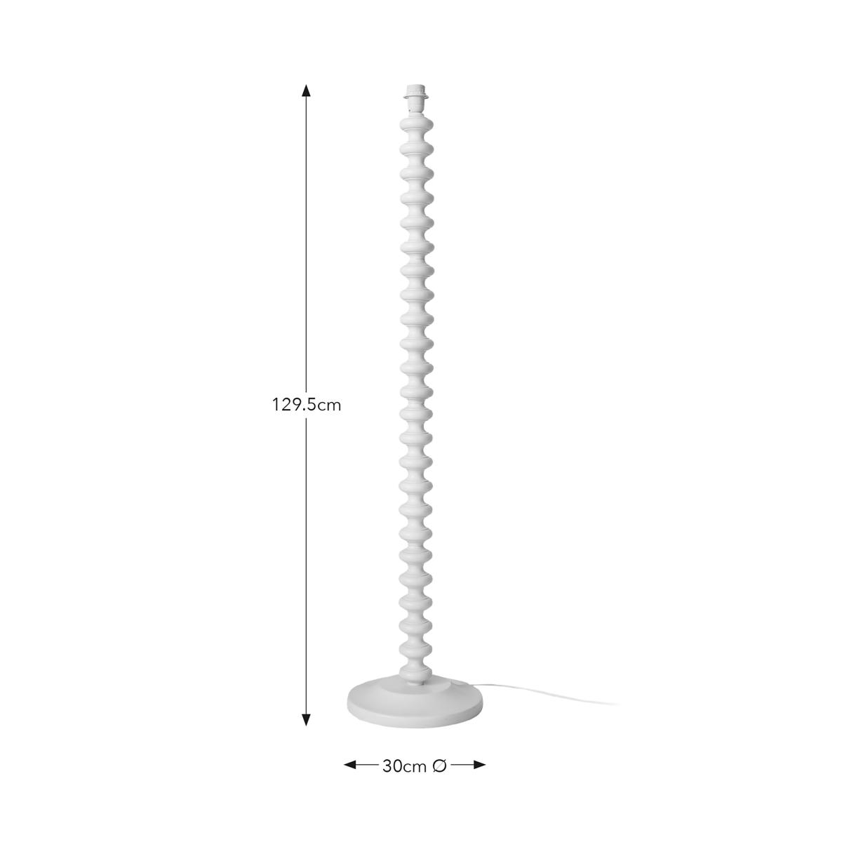 Bobby Coloured Floor Lamp Base Ivory – image 7