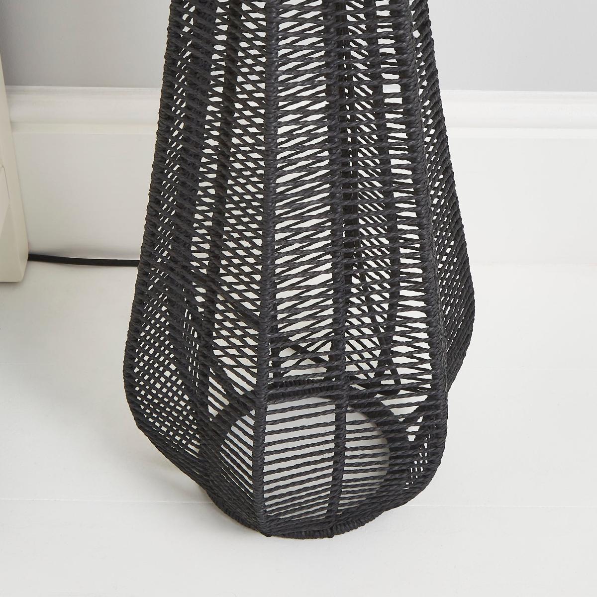 Kylo Woven String Floor Lamp Charcoal – image 4