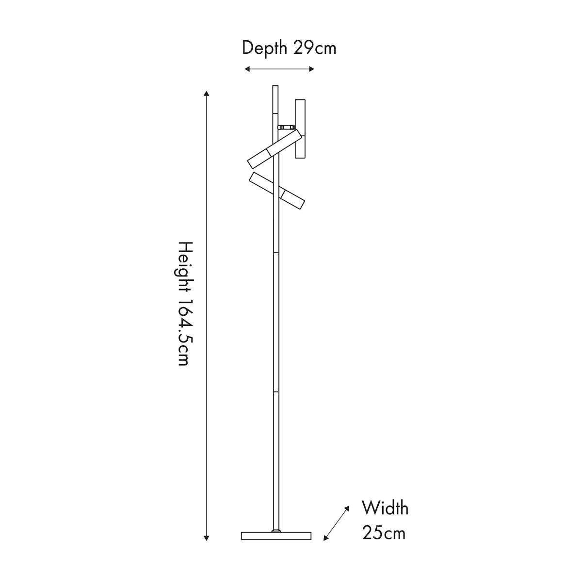 Harper 3 Light Gold Floor Lamp Gold – image 5