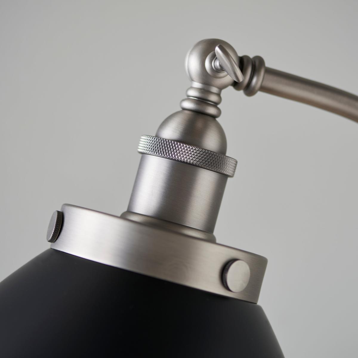 Vogue Elijah Industrial Adjustable Floor Lamp Matt Black – image 2