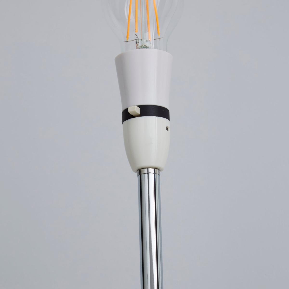 Stem Chrome Floor Lamp Base Silver – image 4