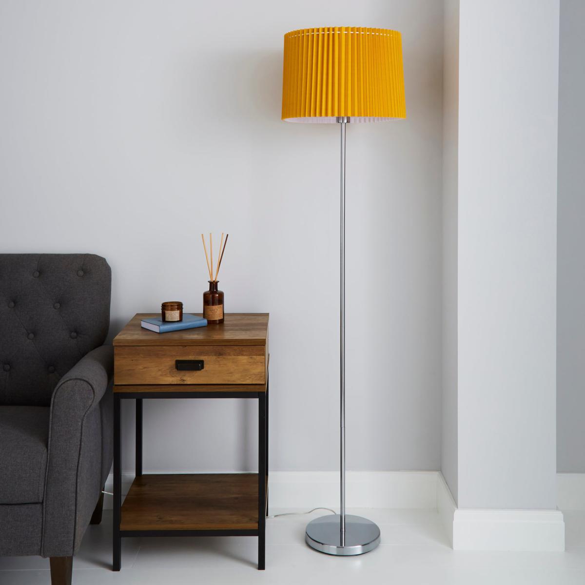 Fuller Ochre Floor Lamp Yellow and Grey – image 2