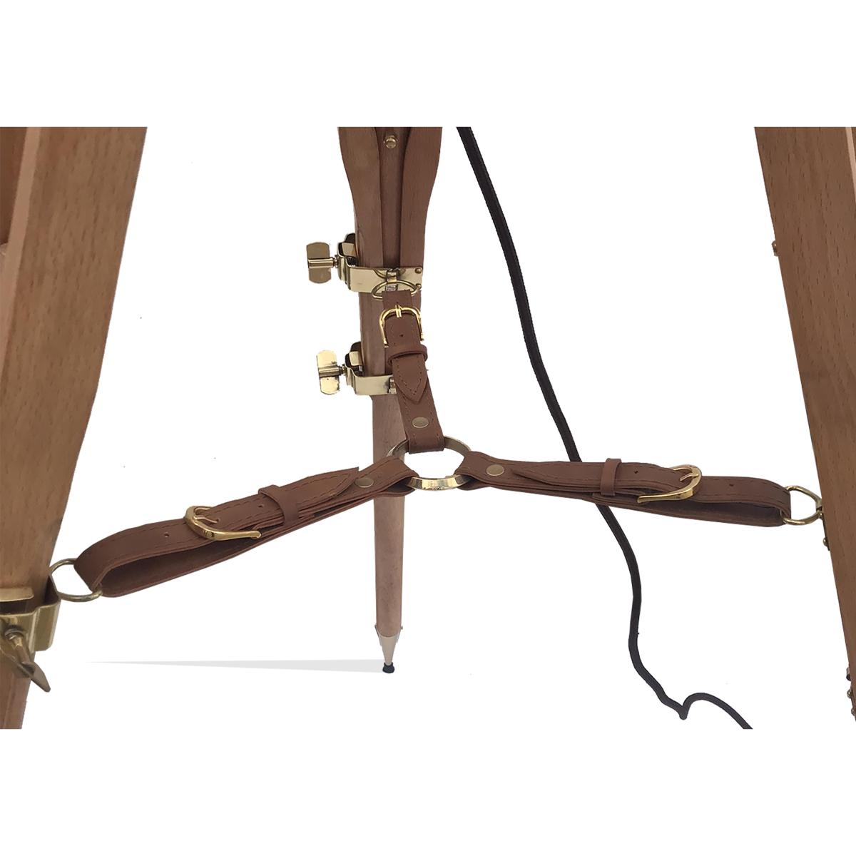 Wooden Tripod Floor Lamp – image 2