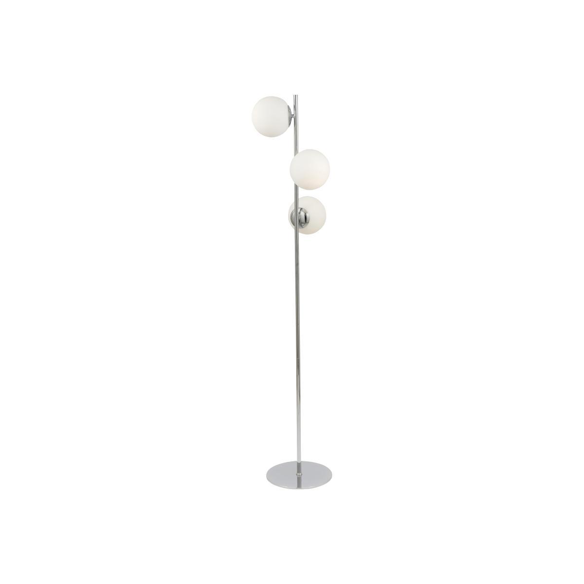 Asterope White Chrome Floor Lamp – image 1