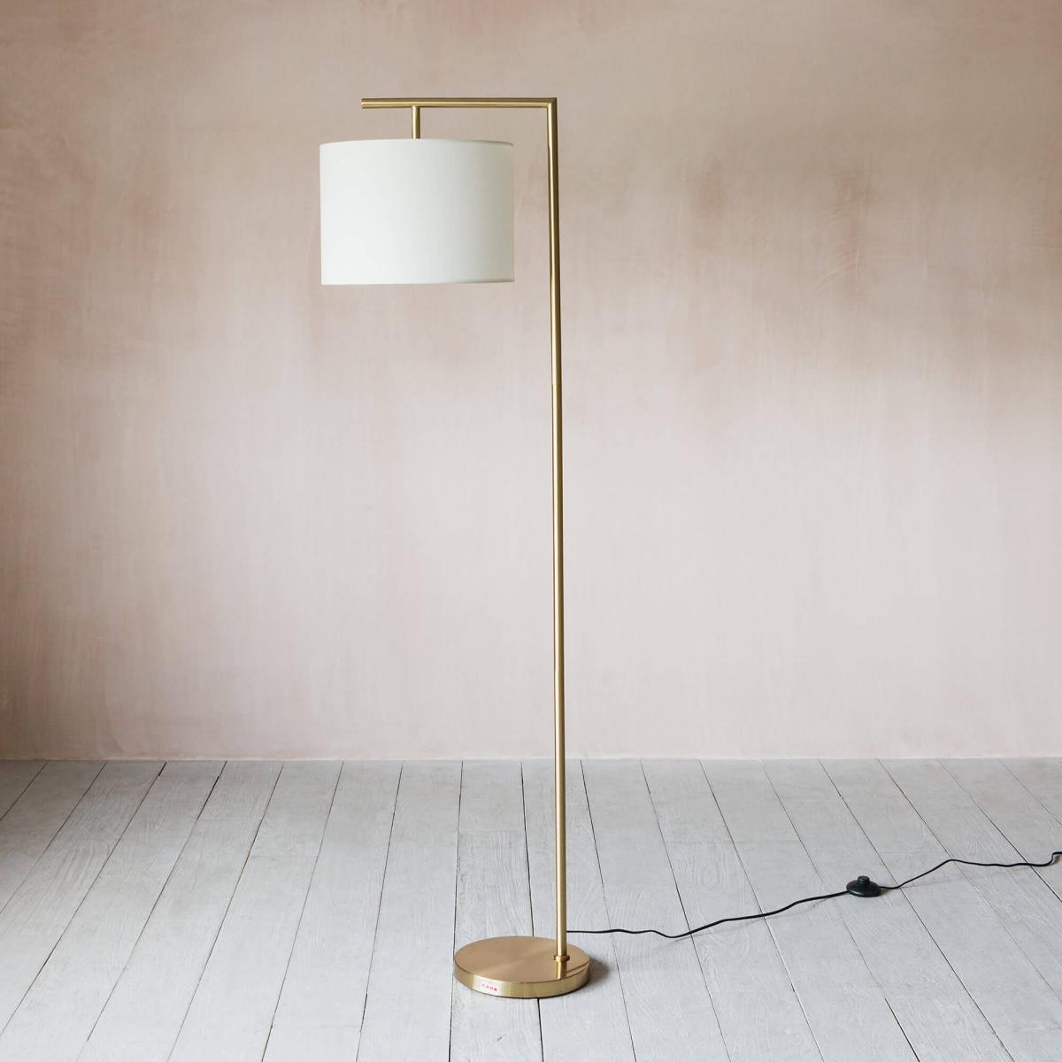 Angular Gold Floor Lamp – image 1