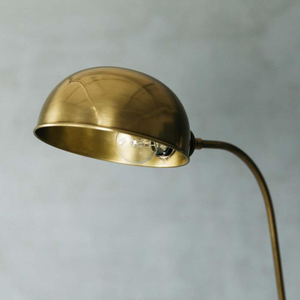 Antiqued Brass Floor Lamp – image 2