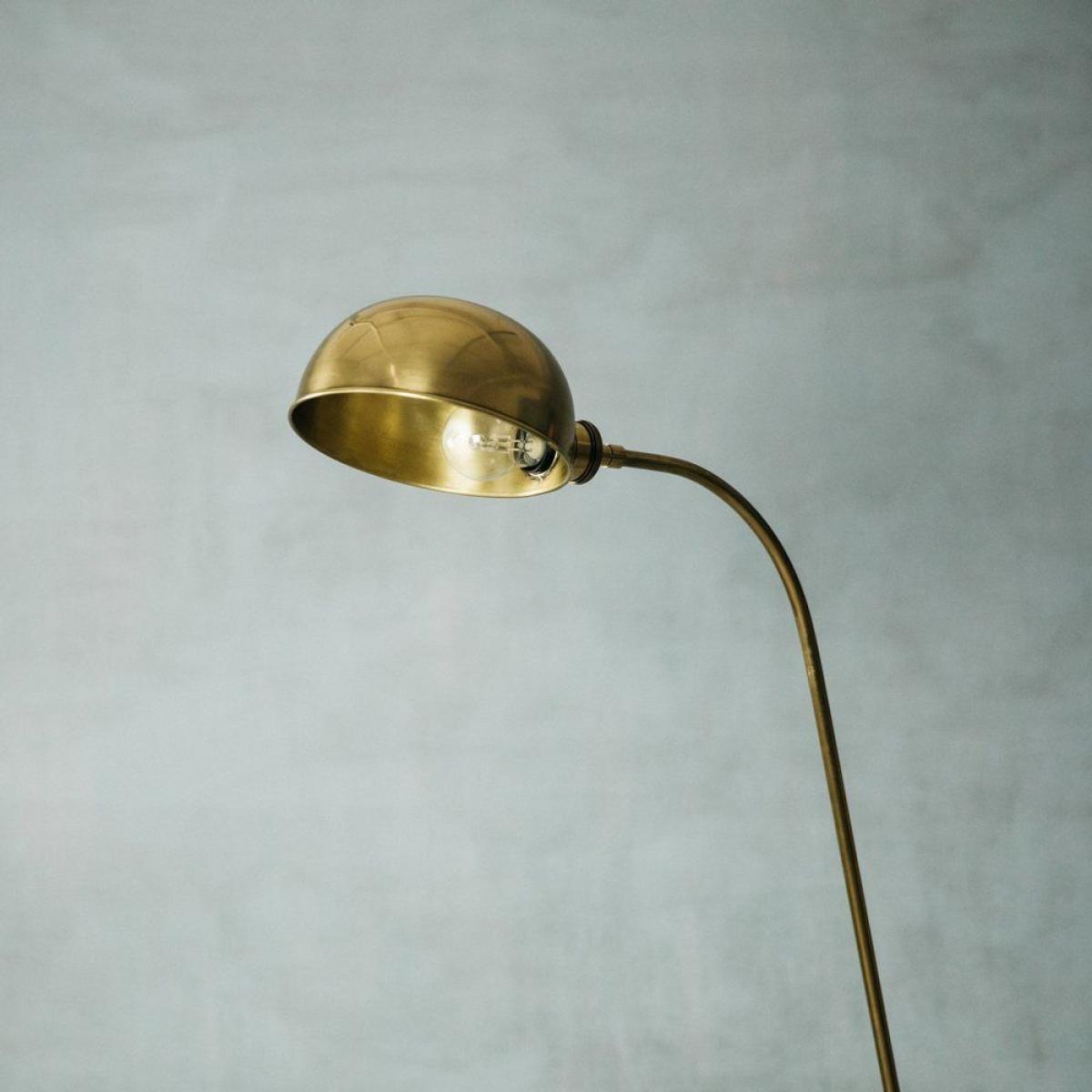 Antiqued Brass Floor Lamp – image 3