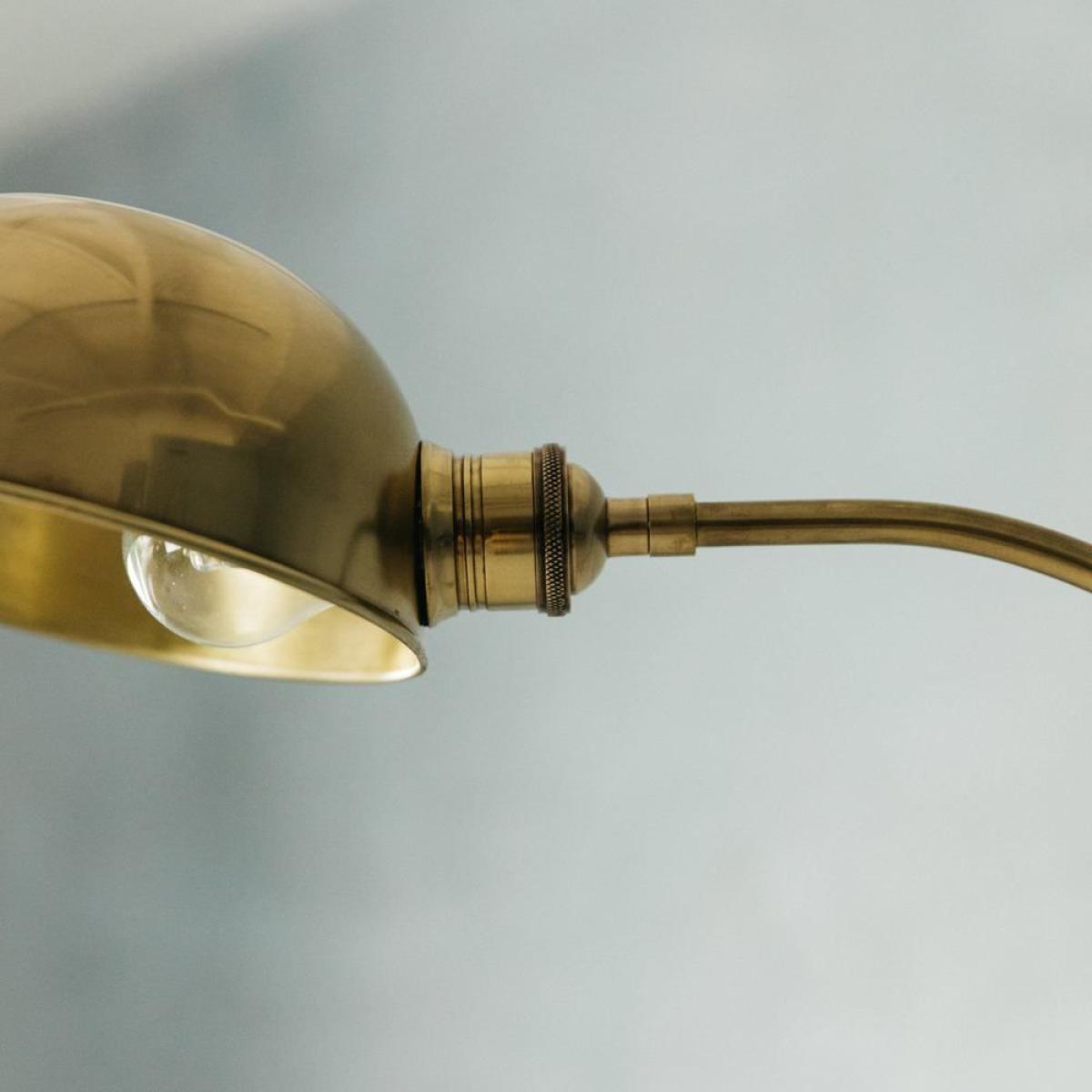Antiqued Brass Floor Lamp – image 4