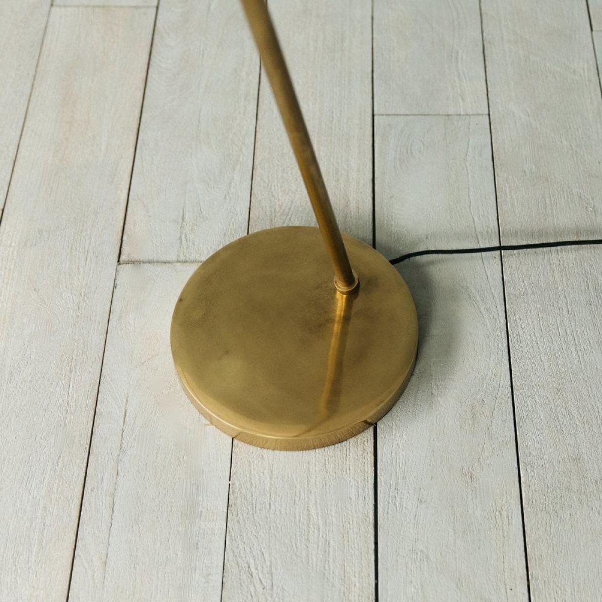 Antiqued Brass Floor Lamp – image 5