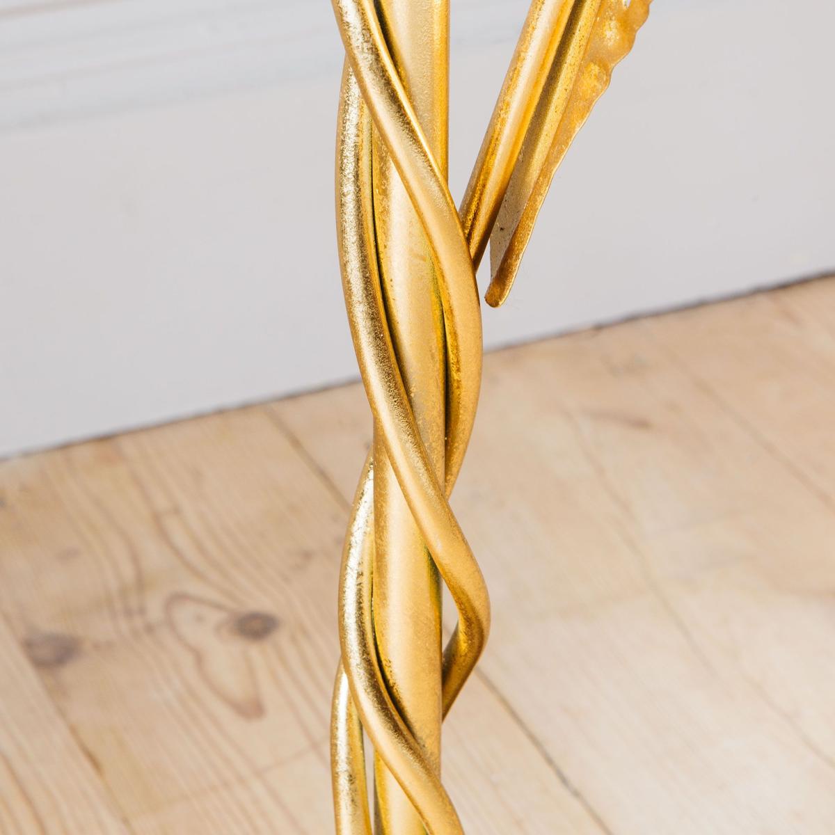 Small Gold Feather Floor Lamp – image 4