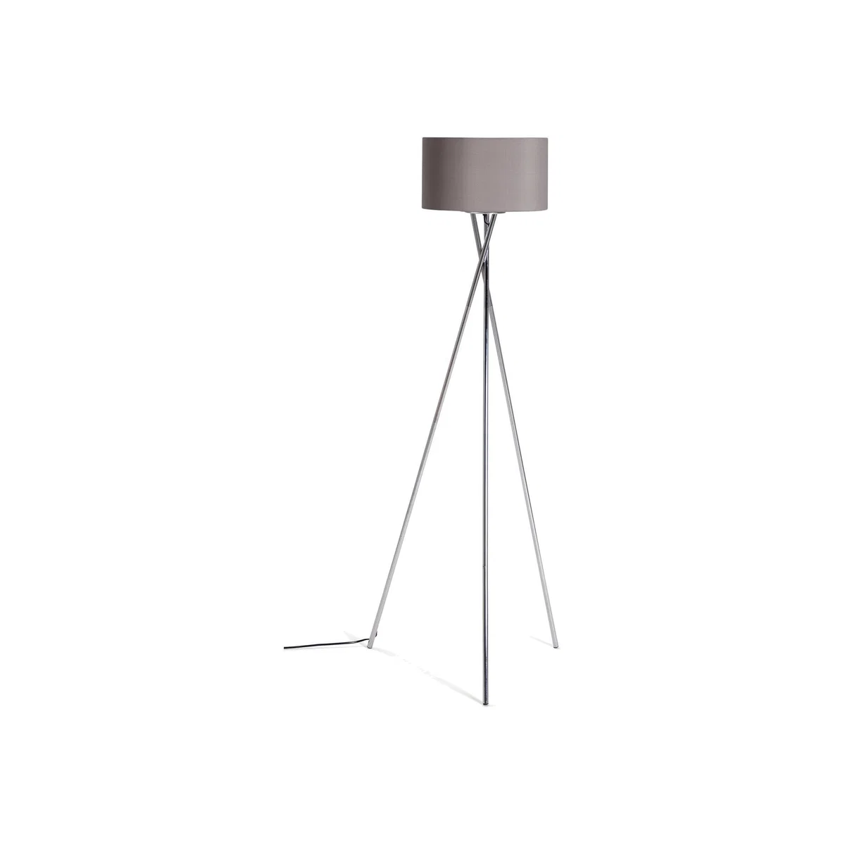 Habitat Tripod Floor Lamp - Grey and Chrome – image 1