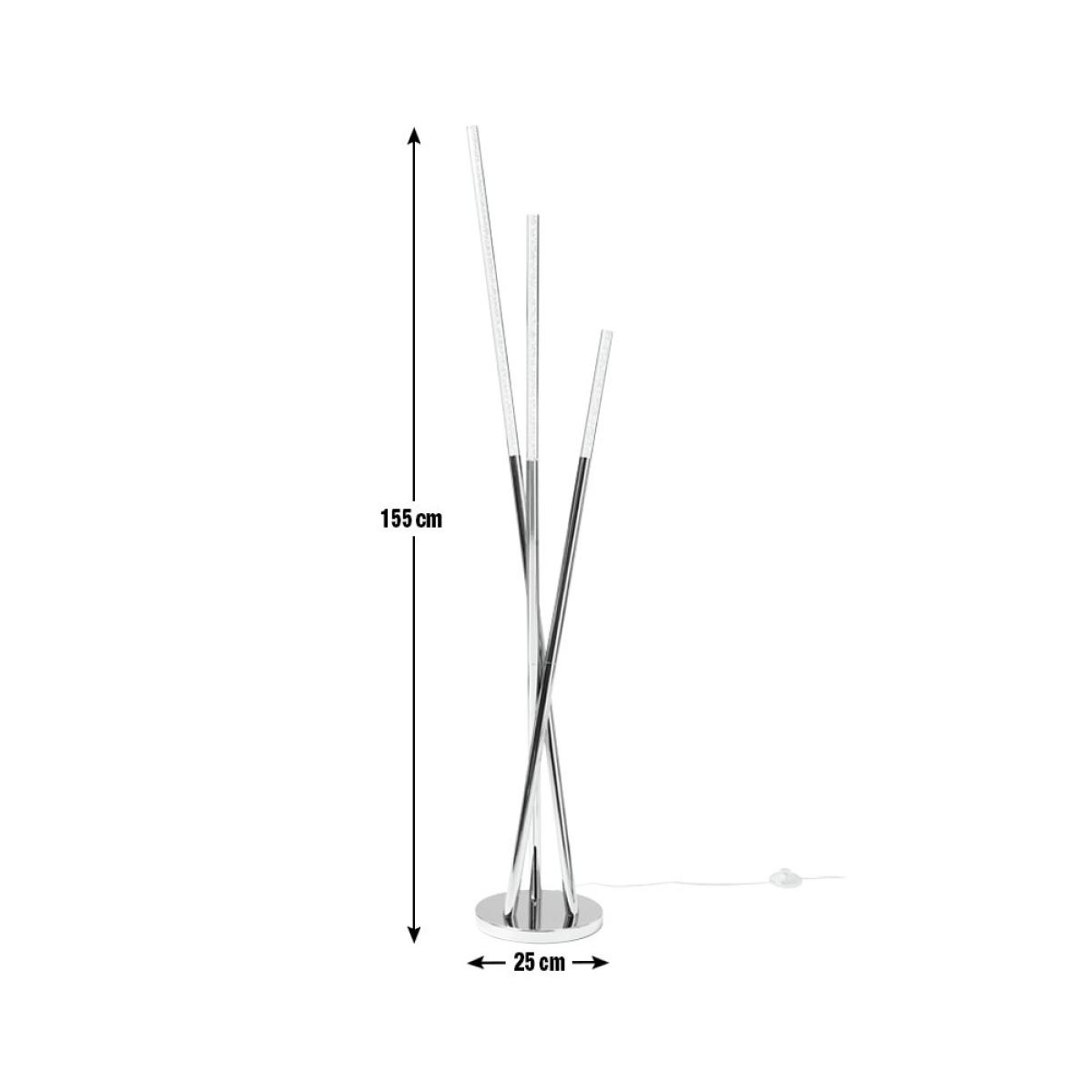Habitat Bubble 3 Light Floor Lamp - Chrome – image 3