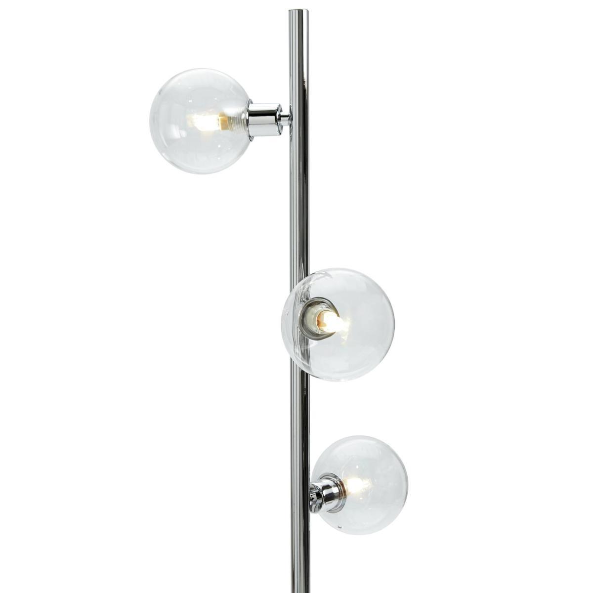 Habitat Glam 3 Light Floor Lamp - Chrome – image 6